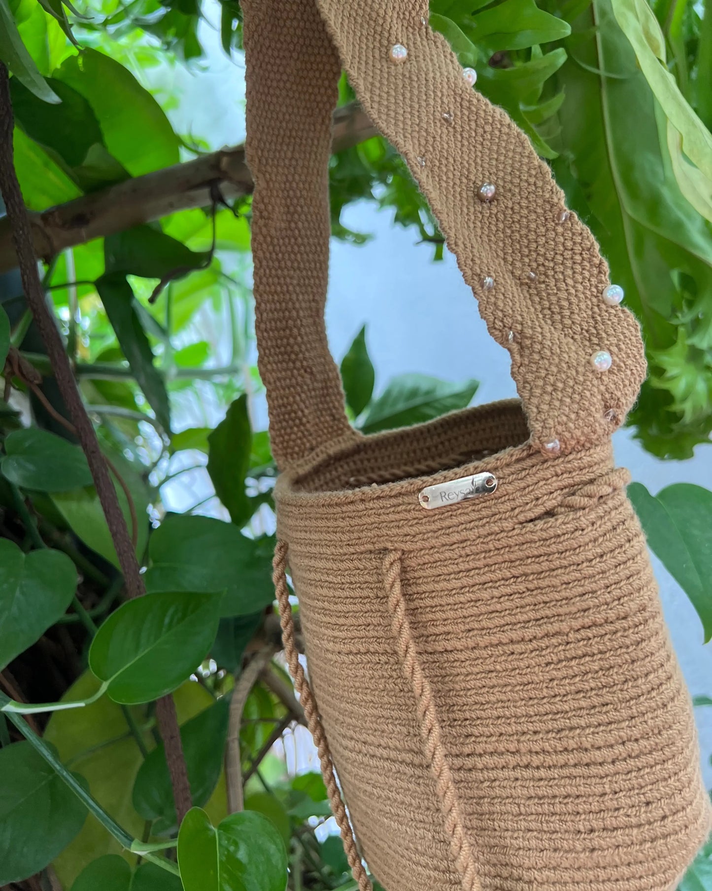 Mochila Wayuu Miel Pequeña