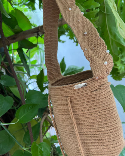 Mochila Wayuu Miel Pequeña