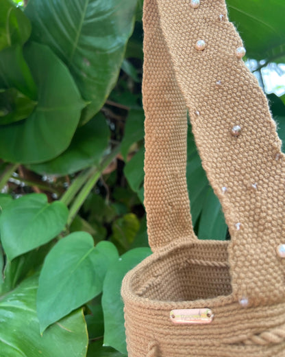 Mochila Wayuu Miel Pequeña